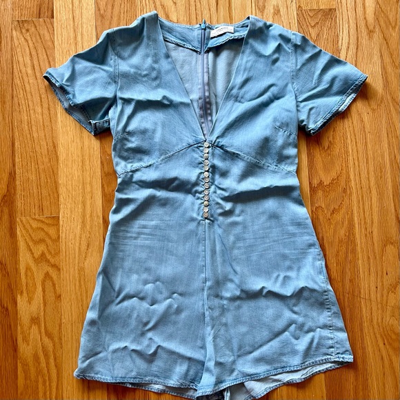 Zara Denim Jumpsuit - Picture 2 of 4